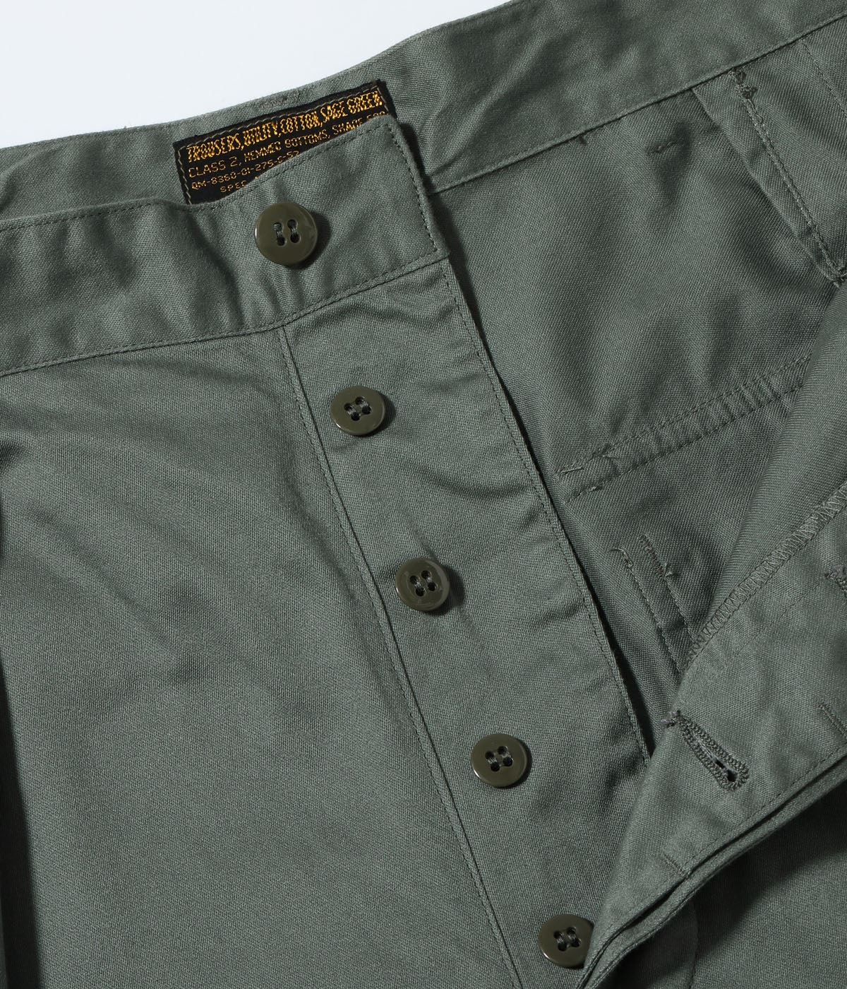 Lot No. BR42636 / TROUSERS, UTILITY, COTTON SAGE GREEN