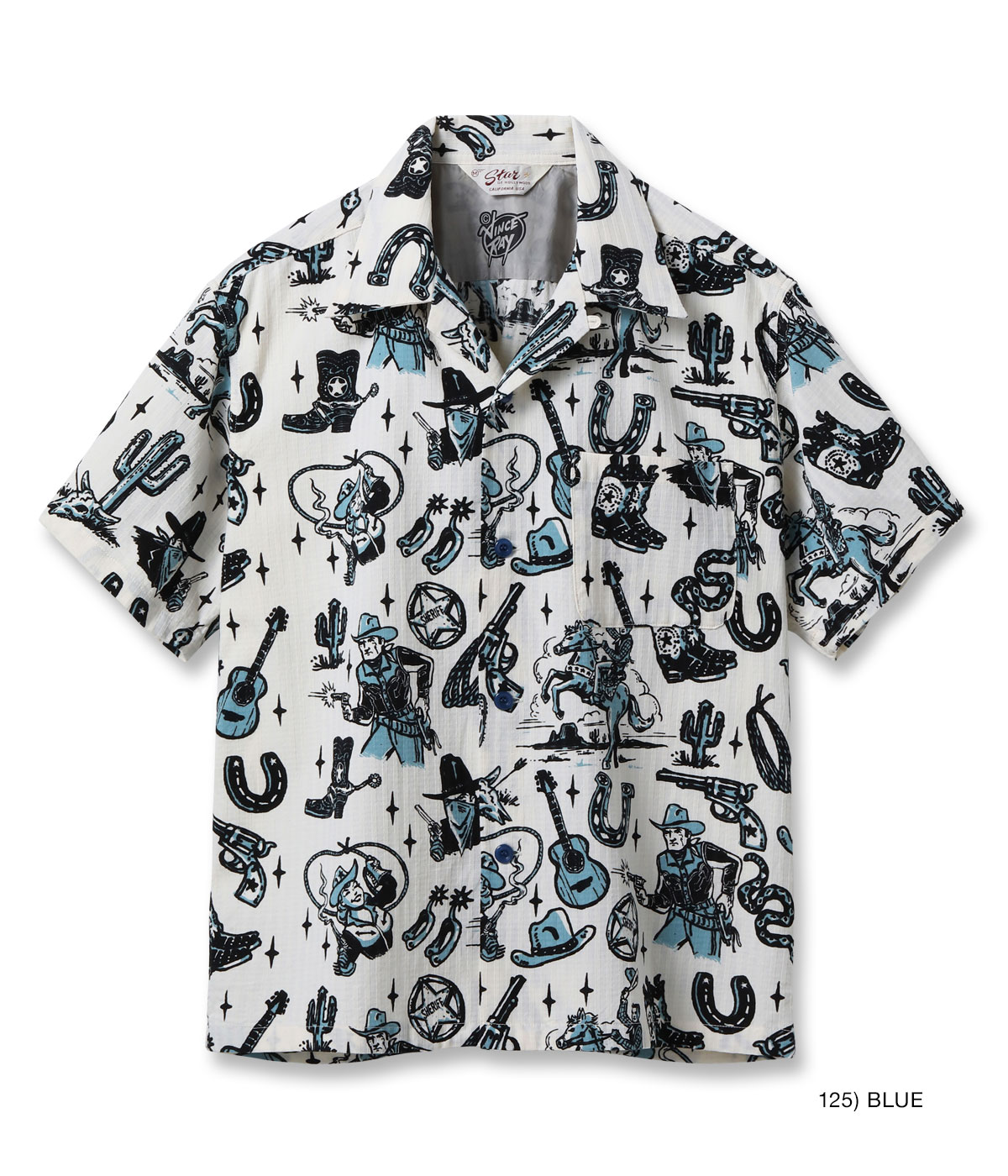 Lot No. SH39706 / DOBBY COTTON OPEN SHIRT ��THE WESTERNER" by VINCE RAY