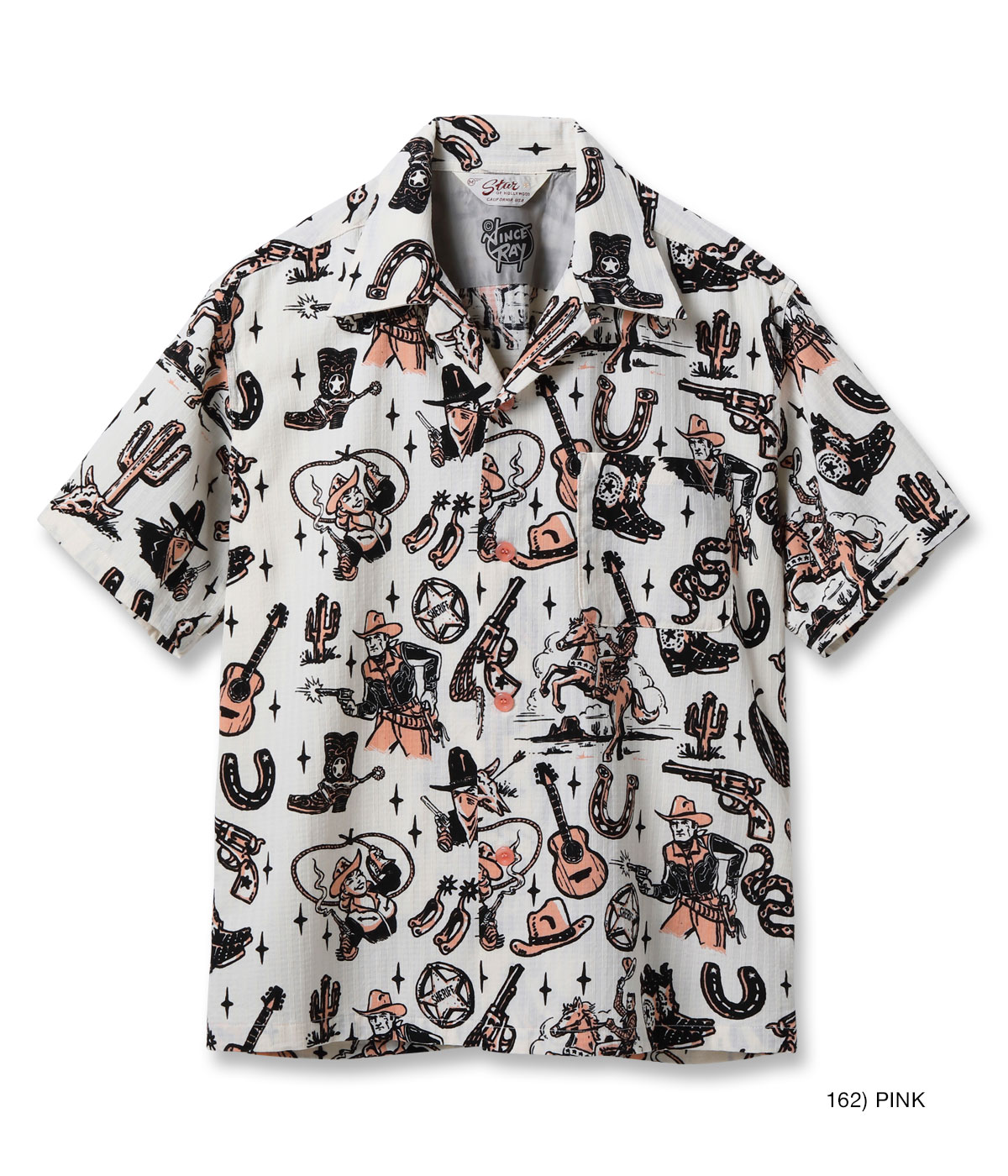 Lot No. SH39706 / DOBBY COTTON OPEN SHIRT ��THE WESTERNER" by VINCE RAY