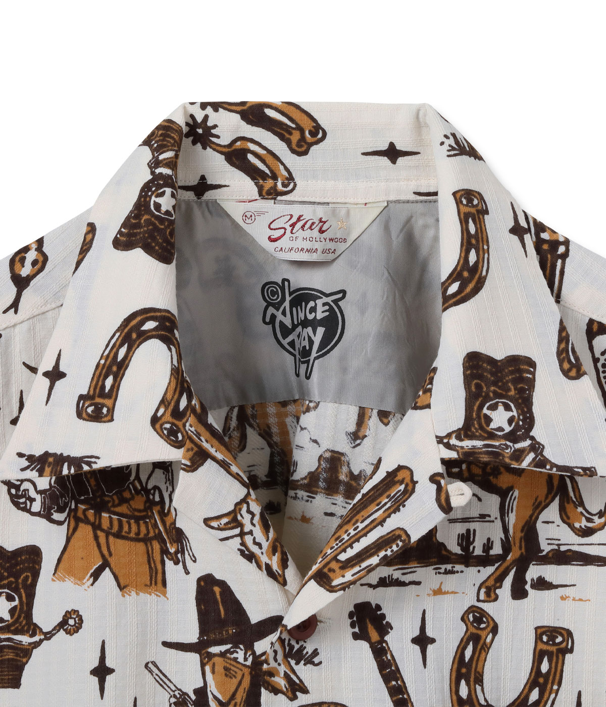Lot No. SH39706 / DOBBY COTTON OPEN SHIRT ��THE WESTERNER" by VINCE RAY