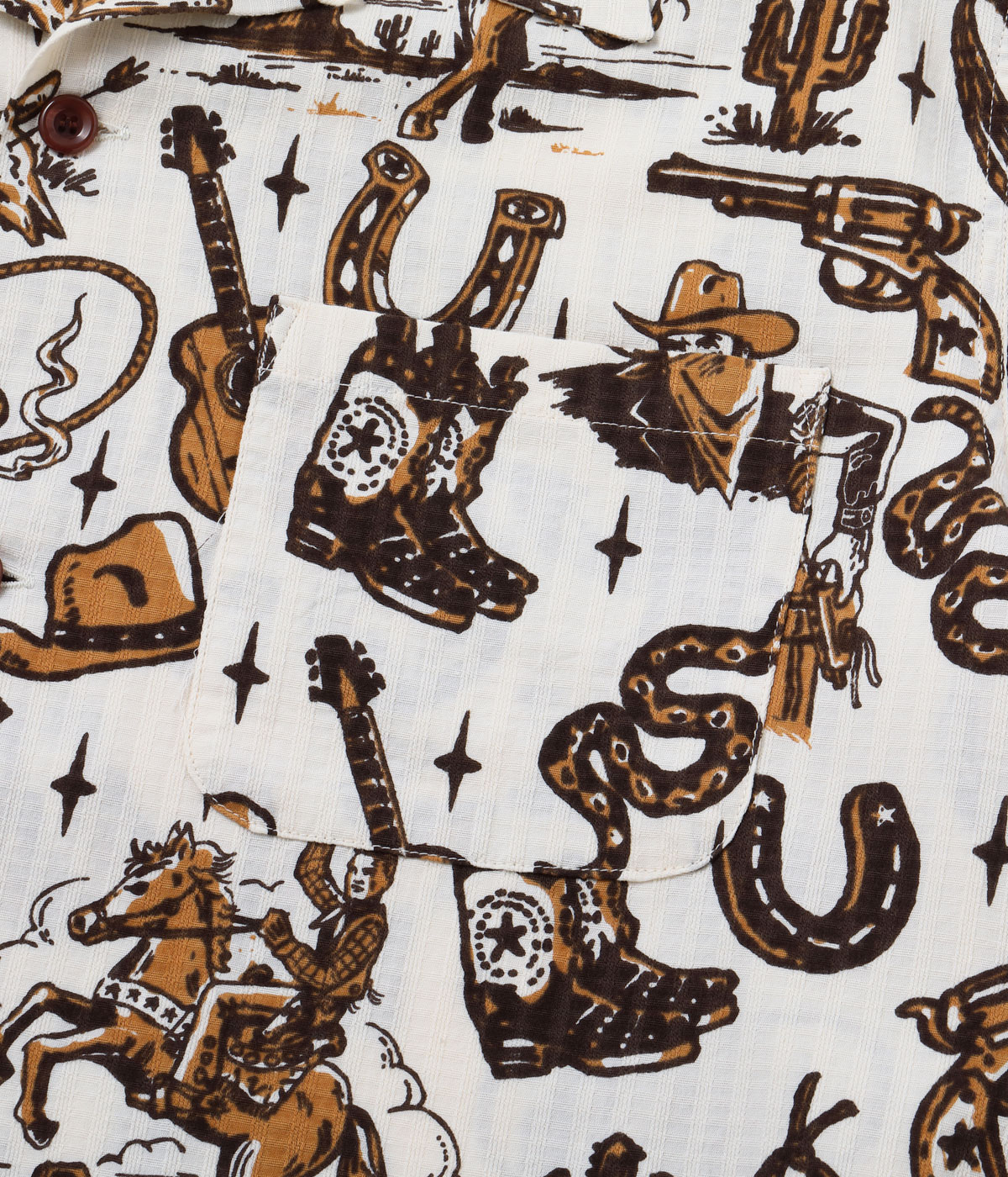 Lot No. SH39706 / DOBBY COTTON OPEN SHIRT ��THE WESTERNER" by VINCE RAY