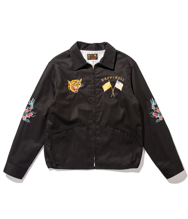 Lot No. TT14654-119 / Late 1960s Style Cotton Vietnam Jacket VIETNAM MAP (BLACK)