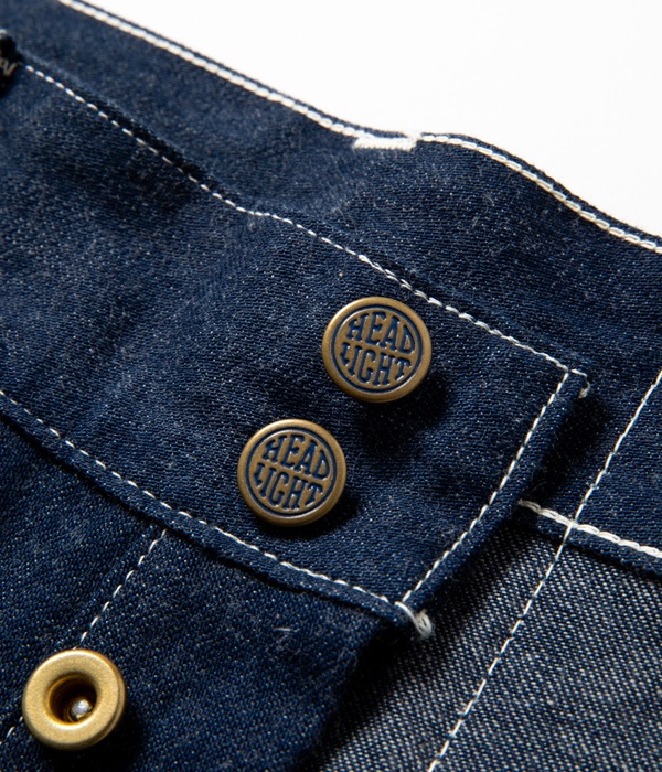 Lot No. HD41883  / HEADLIGHT 9.5oz. BLUE DENIM LATE 1940's DUNGAREES