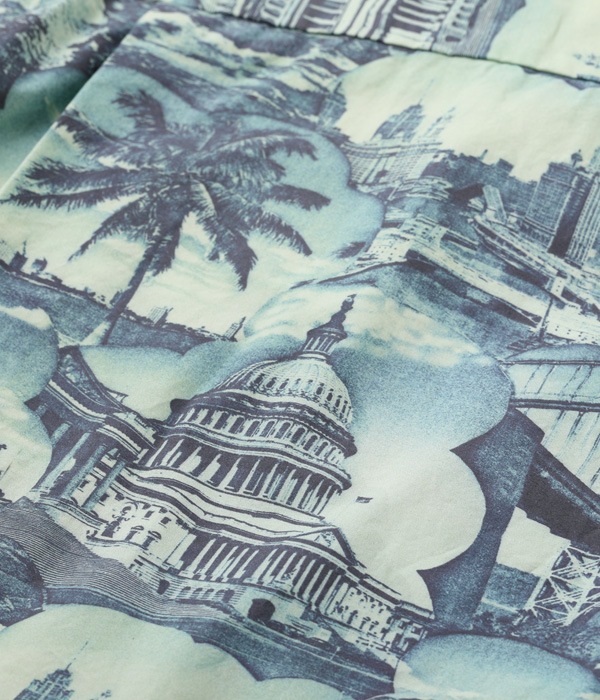 Lot No. SS39095 / COTTON TYPEWRITER OPEN SHIRT ��BEST VIEW OF NEW YORK��