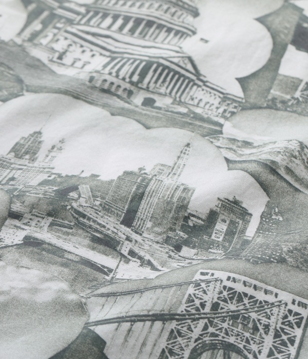 Lot No. SS39095 / COTTON TYPEWRITER OPEN SHIRT ��BEST VIEW OF NEW YORK��