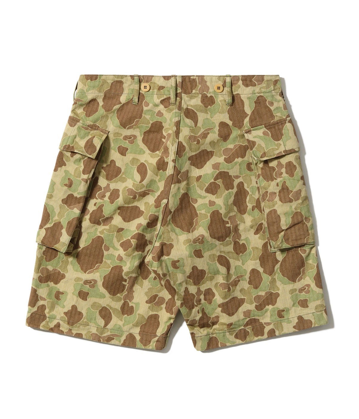 Lot No. BR52660 / TROUSERS, HERRINGBONE TWILL CAMOUFLAGE SHORTS