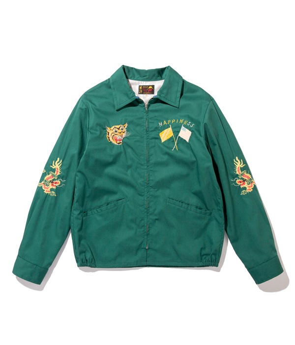 Lot No. TT14654-145 / Late 1960s Style Cotton Vietnam Jacket ��VIETNAM MAP�� (GREEN)