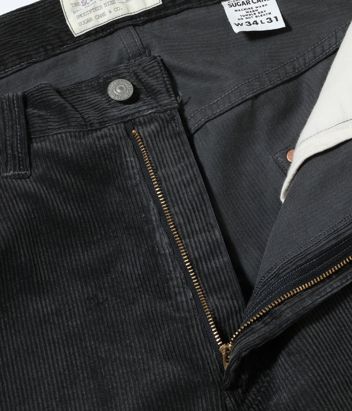 Lot No. SC42483 / 9W CORDUROY 5POCKET PANTS PIGMENT DYED