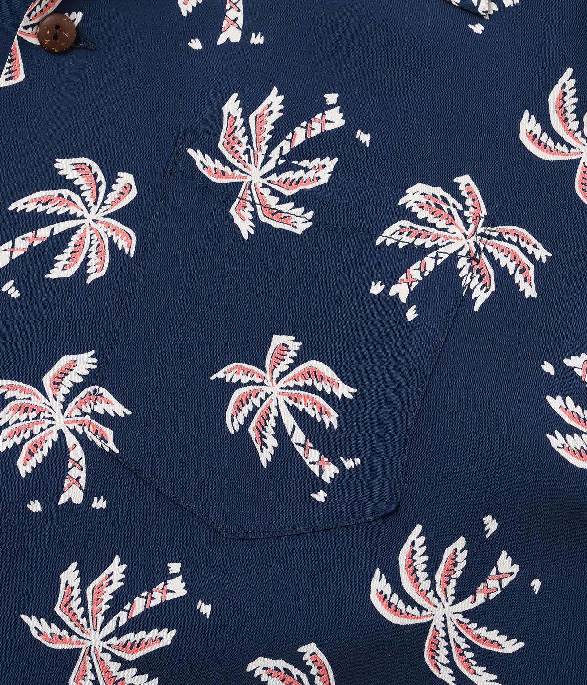 Lot No. SS39427 / RAYON HAWAIIAN SHIRT ��SCATTERED PALMTREE��