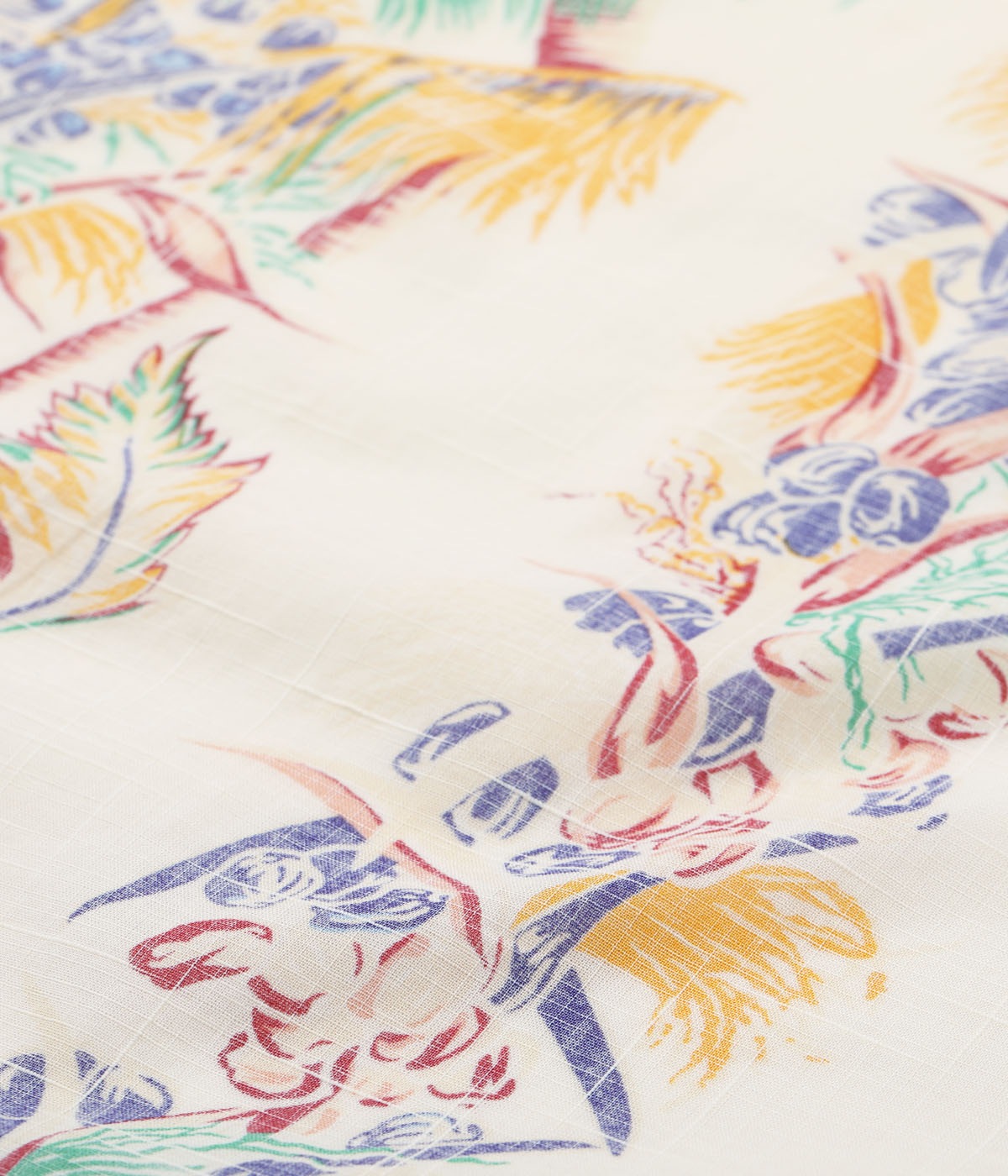 Lot No. SS39503 / COTTON LINEN SLUBYARN OPEN SHIRT ��COCO PALMS��