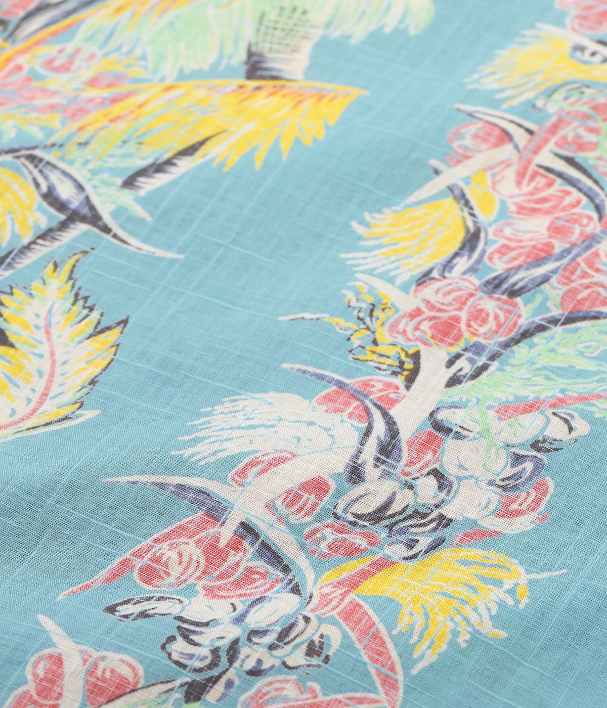 Lot No. SS39503 / COTTON LINEN SLUBYARN OPEN SHIRT ��COCO PALMS��