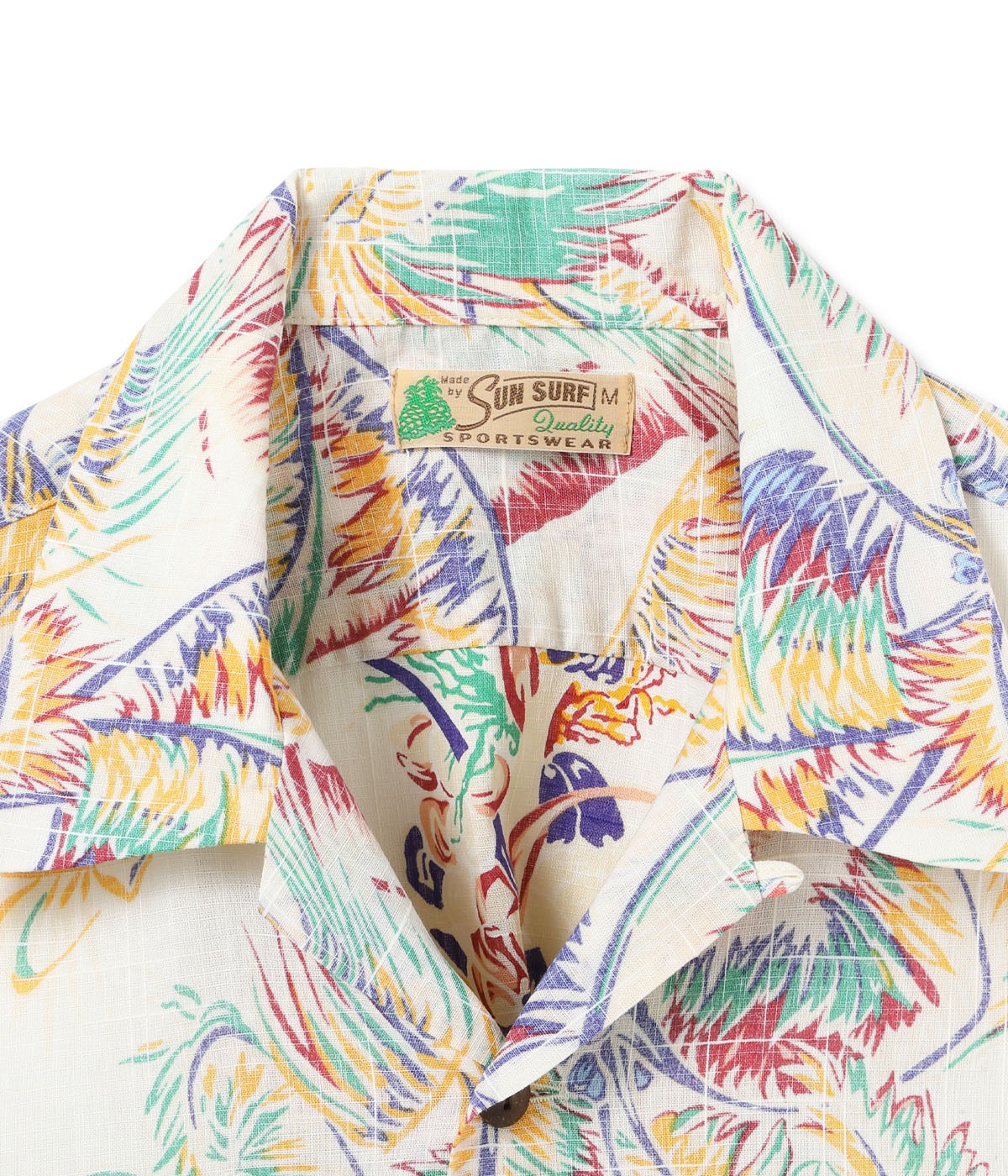 Lot No. SS39503 / COTTON LINEN SLUBYARN OPEN SHIRT ��COCO PALMS��