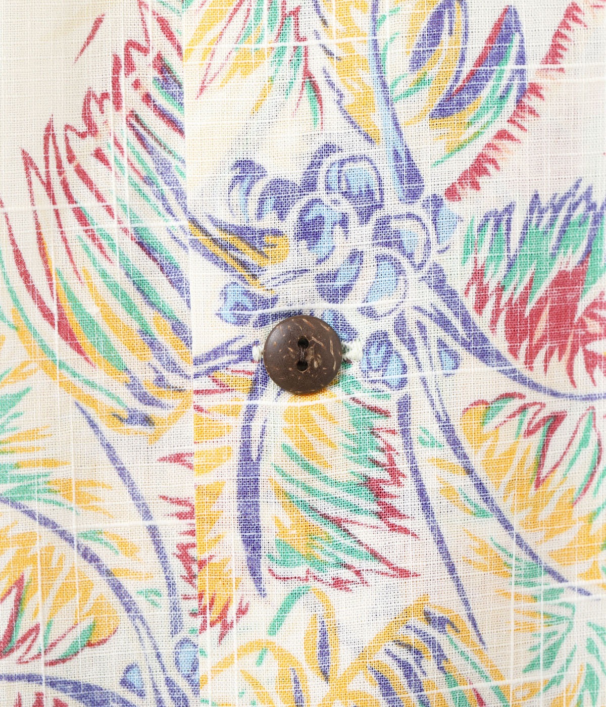 Lot No. SS39503 / COTTON LINEN SLUBYARN OPEN SHIRT ��COCO PALMS��