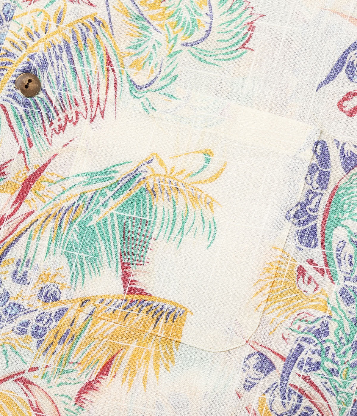 Lot No. SS39503 / COTTON LINEN SLUBYARN OPEN SHIRT ��COCO PALMS��