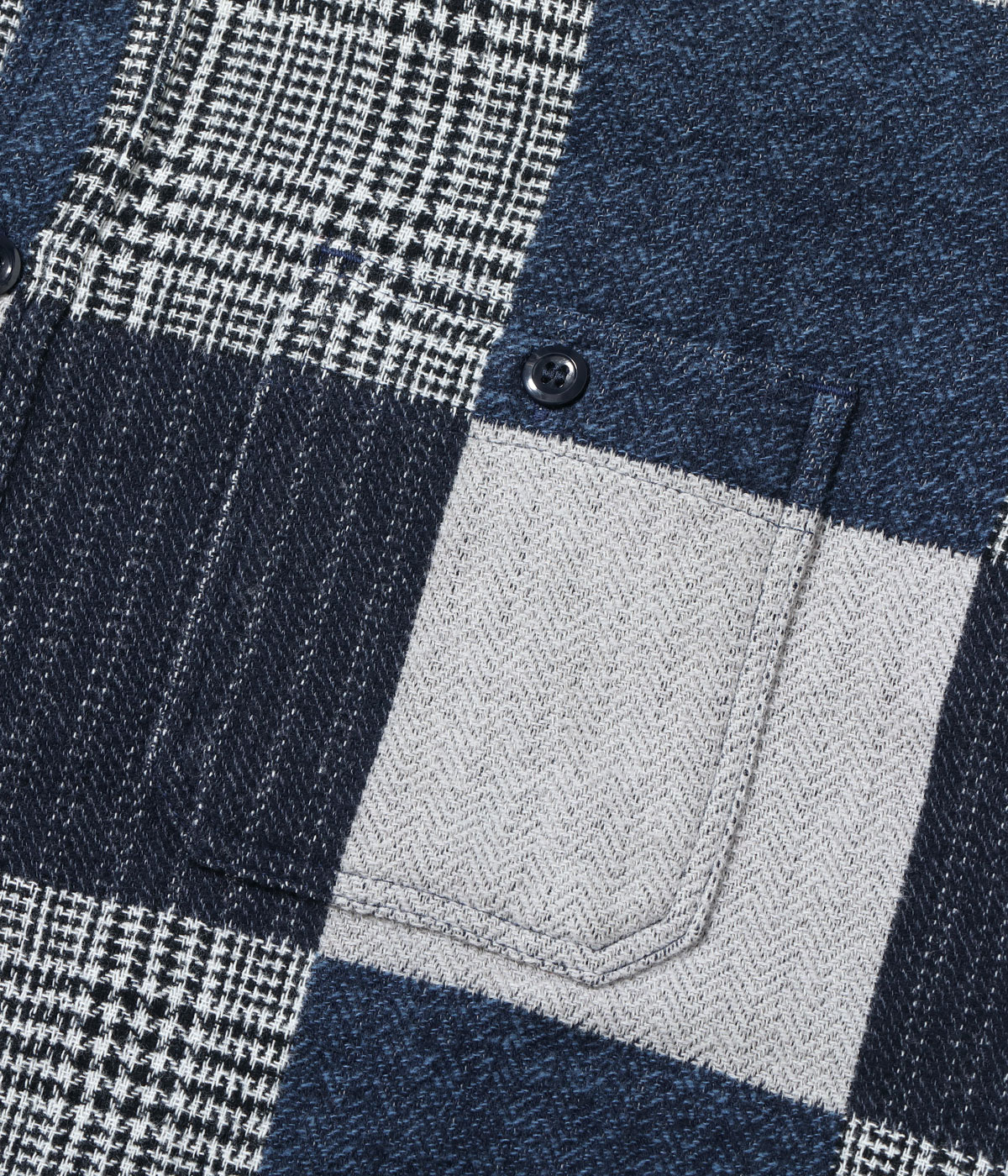Lot No. SC29589 / PATCHWORK CHECK WORK SHIRT