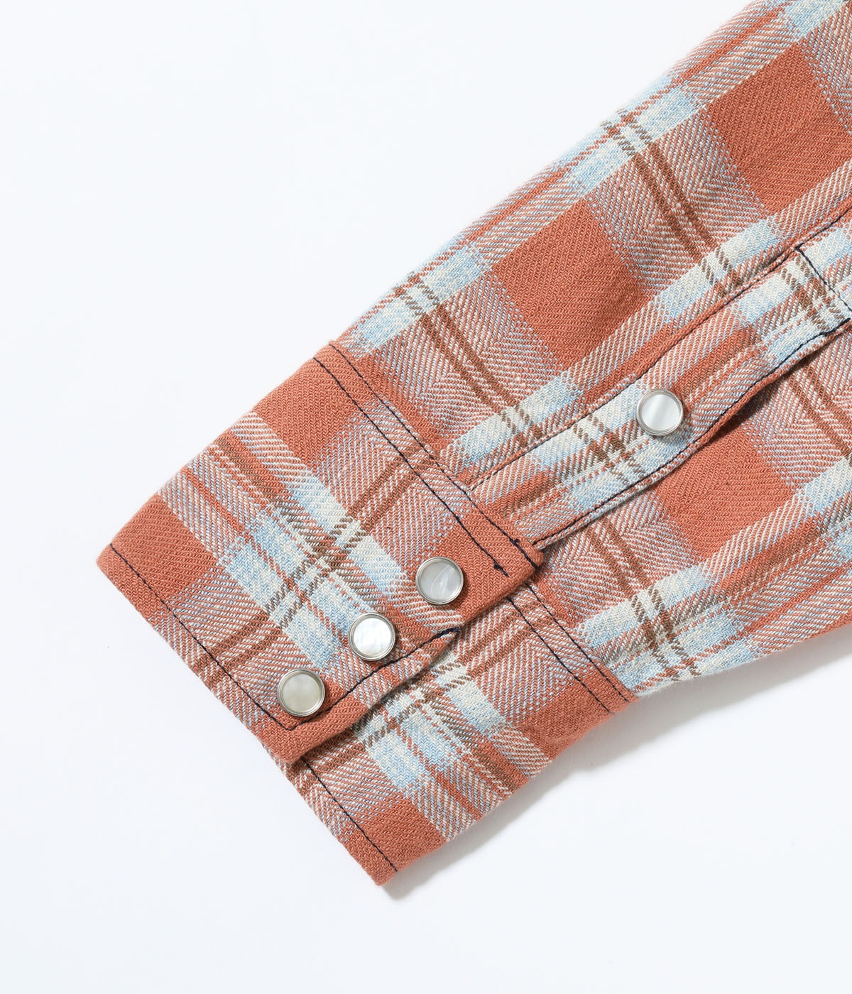 2026ǯ4��8�������� / Lot No. SC29687 / WASHER HERRINGBONE CHECK WESTERN SHIRT