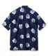 Lot No. DK39641 / DUKE KAHANAMOKU INDIGO COTTON HAWAIIAN SHIRT ��DUKE'S PINEAPPLE��