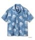 Lot No. DK39641 / DUKE KAHANAMOKU INDIGO COTTON HAWAIIAN SHIRT ��DUKE'S PINEAPPLE��