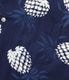 Lot No. DK39641 / DUKE KAHANAMOKU INDIGO COTTON HAWAIIAN SHIRT ��DUKE'S PINEAPPLE��