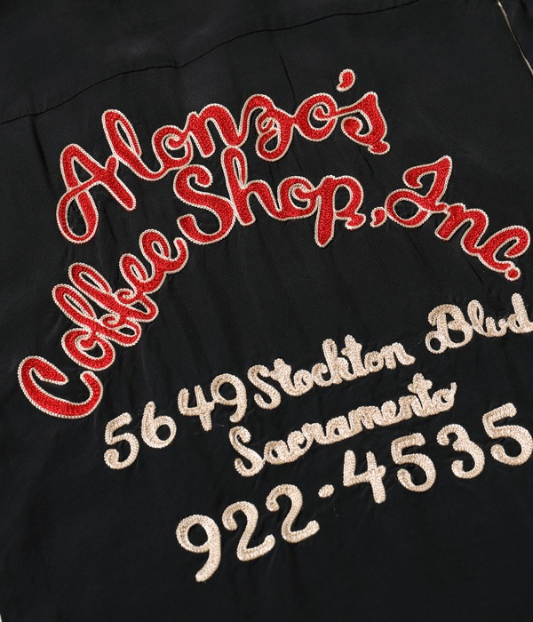 Lot No. SE39058 / RAYON BOWLING SHIRT ��ALONZO'S COFFEE SHOP INC.��