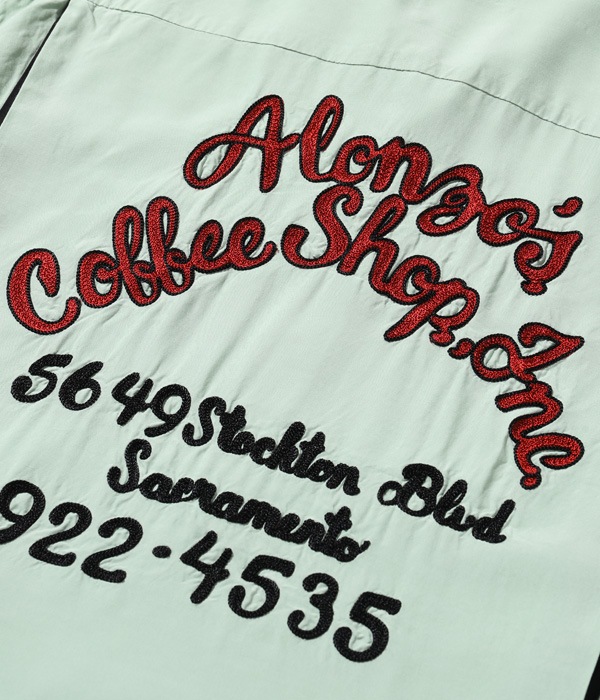 Lot No. SE39058 / RAYON BOWLING SHIRT ��ALONZO'S COFFEE SHOP INC.��
