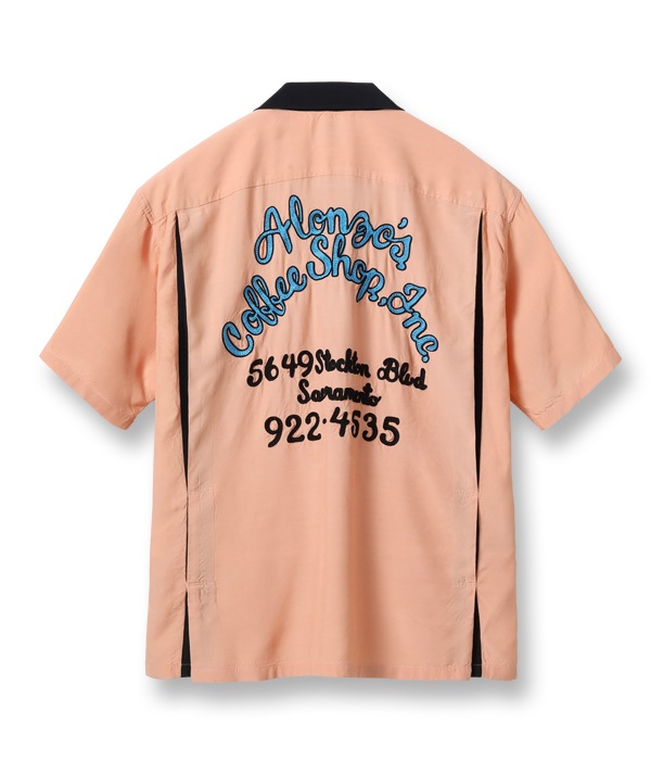 Lot No. SE39058 / RAYON BOWLING SHIRT ��ALONZO'S COFFEE SHOP INC.��