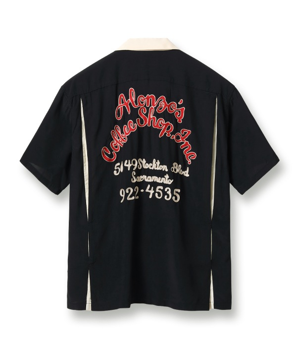 Lot No. SE39058 / RAYON BOWLING SHIRT ��ALONZO'S COFFEE SHOP INC.��