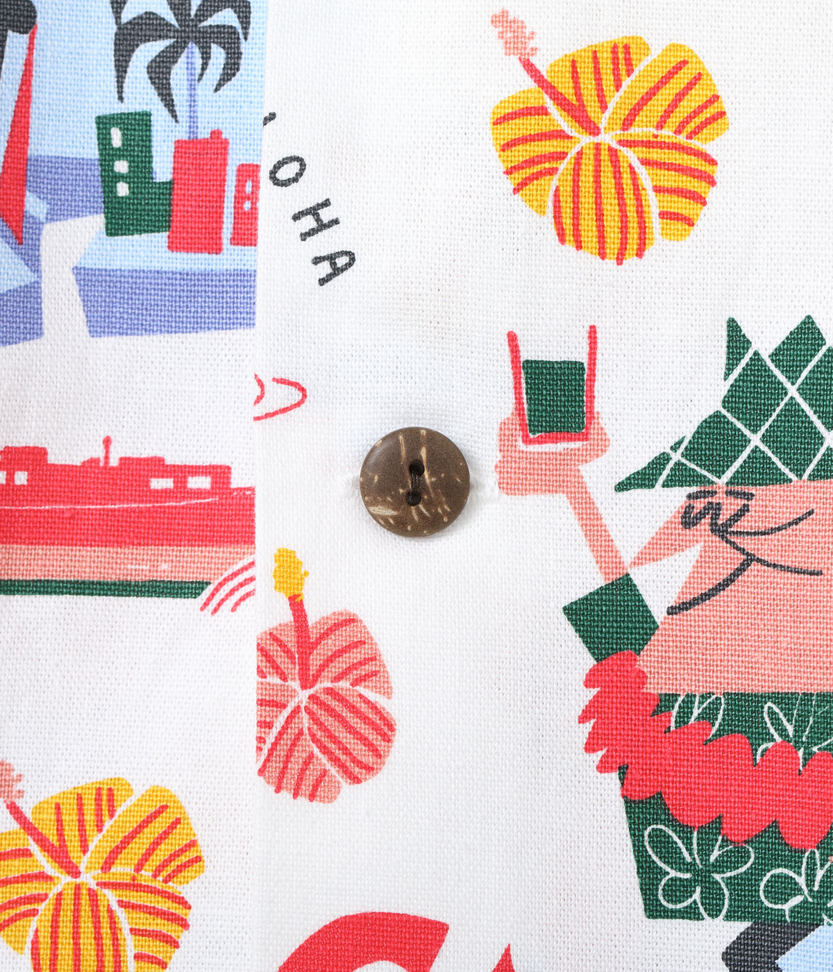 Lot No. SS39333 / COTTON �� LINEN HOPSACK OPEN SHIRT �ȥϥ磻�عԤ������� by ������ʿ with MOOKIE