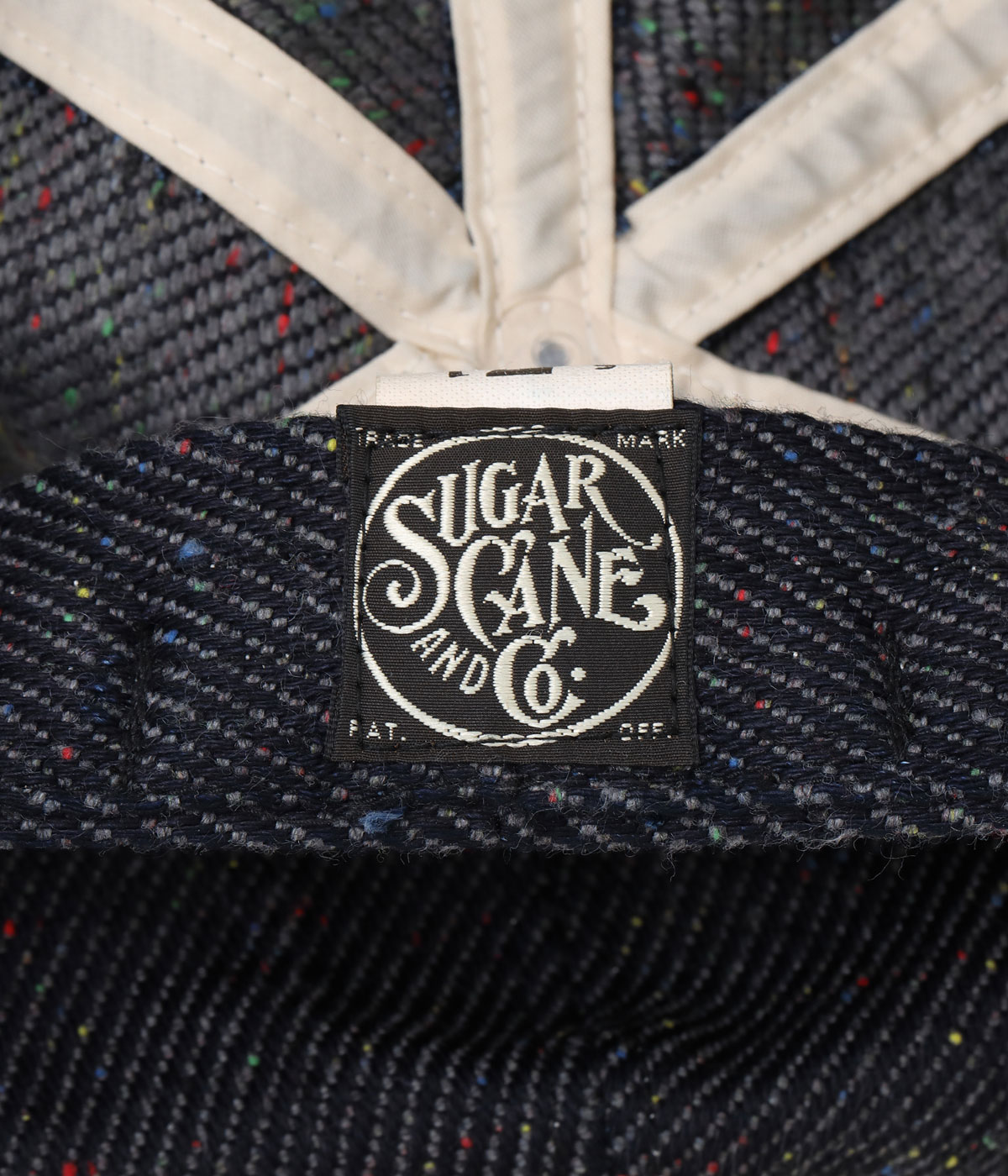 Lot No. SC02768 / FICTION ROMANCE 13.7oz. INDIGO NEP DENIM APPLEJACK CAP