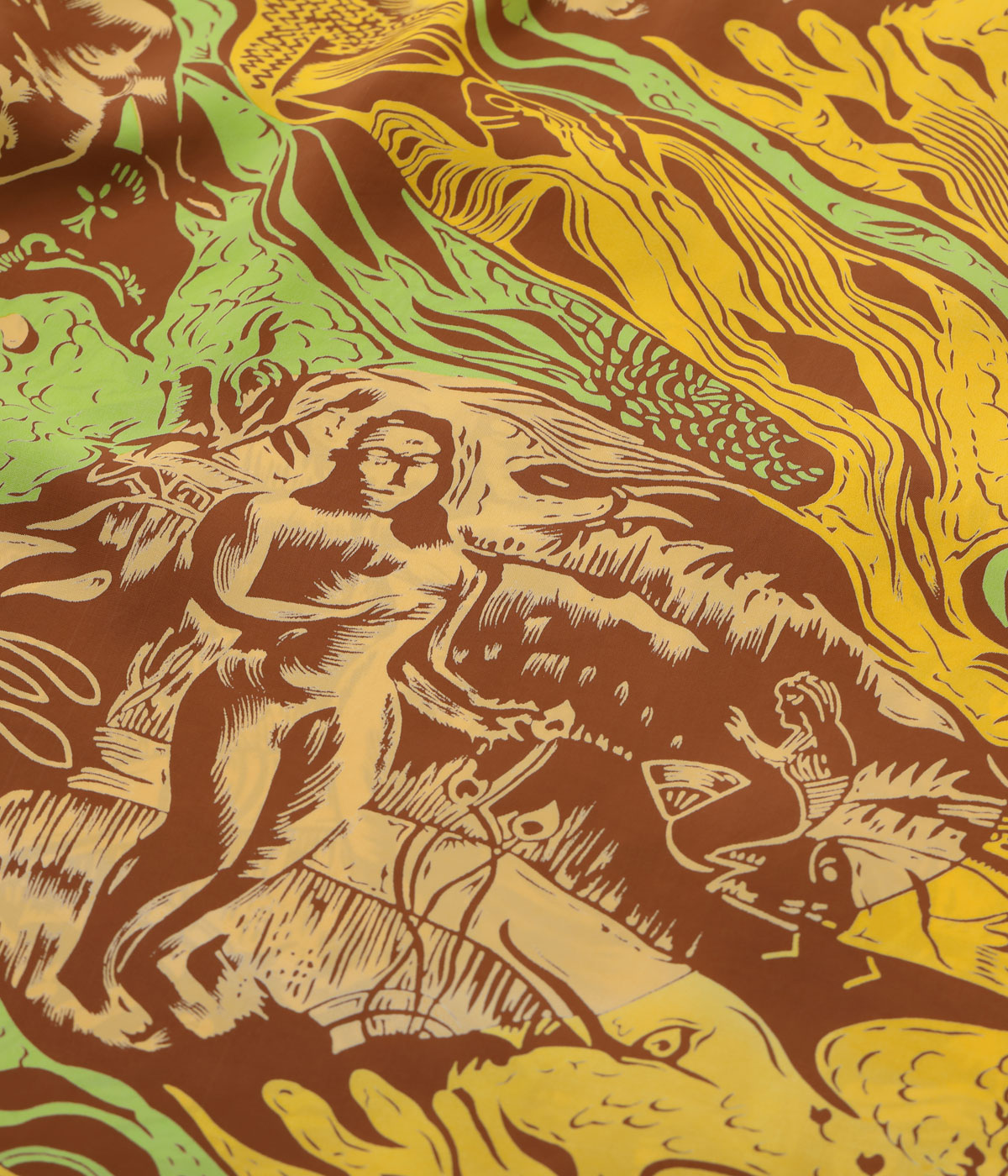 Lot No. SS39673 / SUN SURF SPECIAL EDITION ��GAUGUIN WOODCUT MYSTIC�� (SHORT SLEEVE)