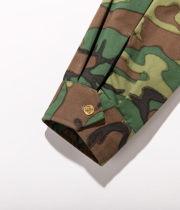 Lot No. TT14691-198 / Late 1960s Style Woodland Camouflage Vietnam Jacket ��1st RECON H&C CO.��