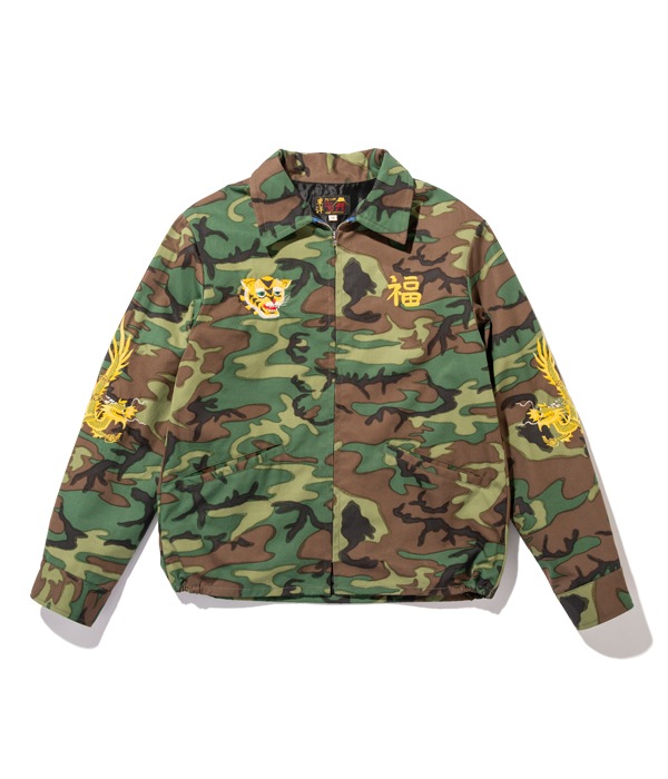 Lot No. TT14691-198 / Late 1960s Style Woodland Camouflage Vietnam Jacket ��1st RECON H&C CO.��