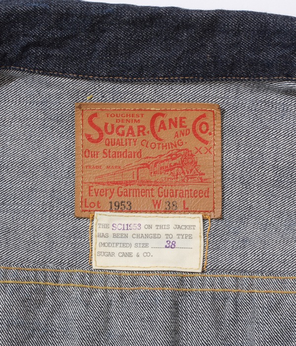 Lot No. SC15013 / 14.25oz. DENIM JACKET OVER SIZE 1953 MODEL