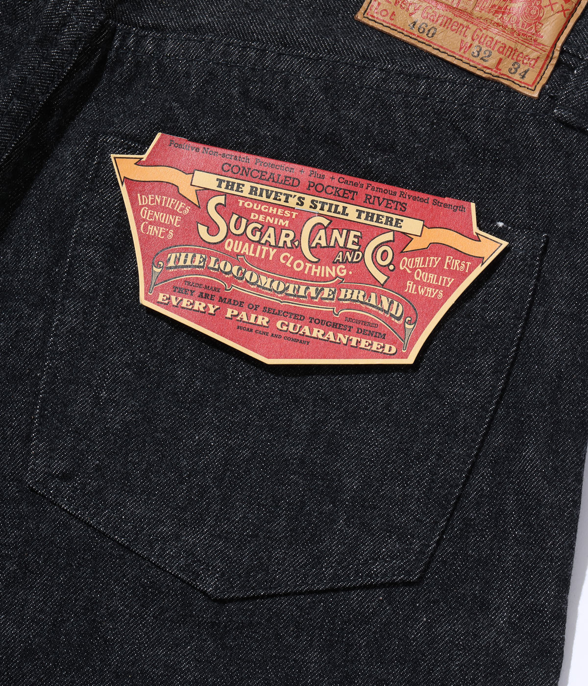 Lot No. SC42460 / 14.25oz. BLACK DENIM 1947 MODEL (REGULAR STRAIGHT)