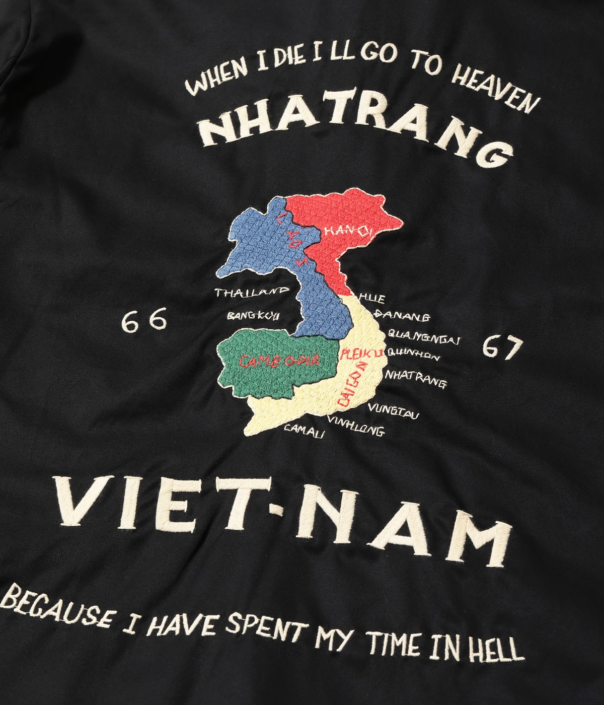 Lot No. TT15977 / Mid 1960s Style Cotton Vietnam Jacket ��VIETNAM MAP��