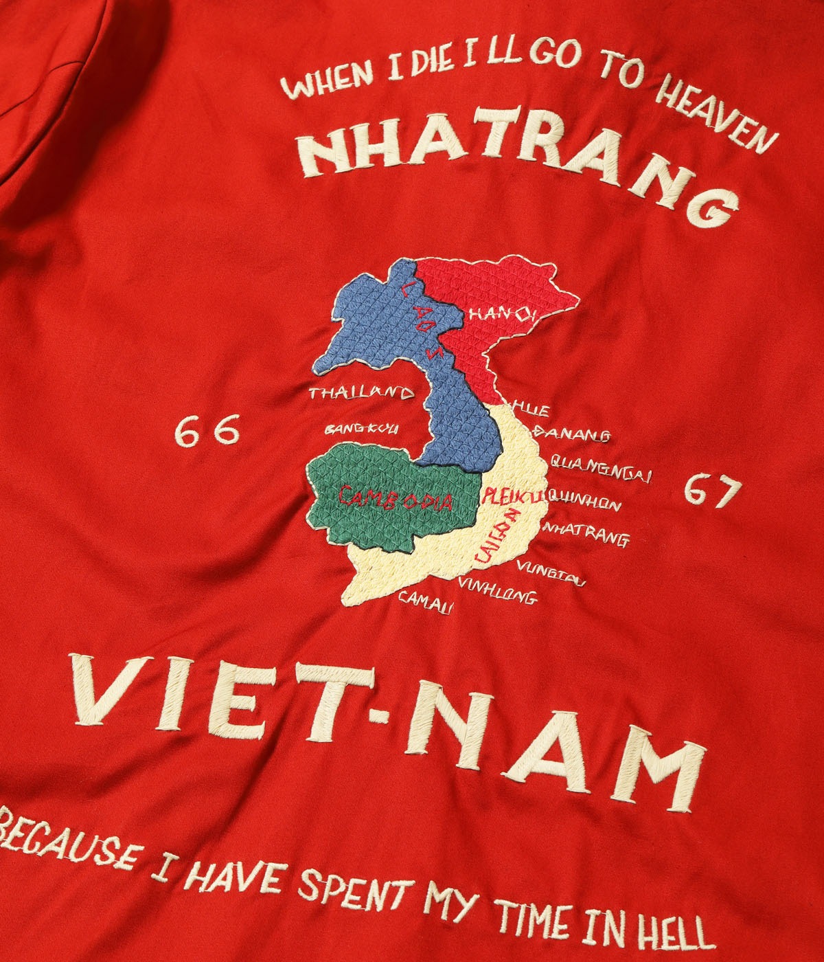 Lot No. TT15977 / Mid 1960s Style Cotton Vietnam Jacket ��VIETNAM MAP��