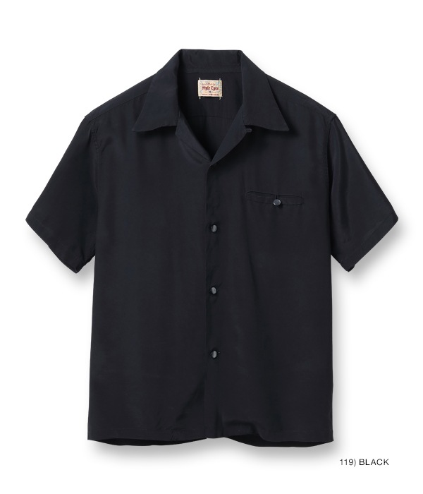 Lot No. SE38832 / RAYON BOWLING SHIRT “PLAIN” STYLE EYES,STYLE EYES