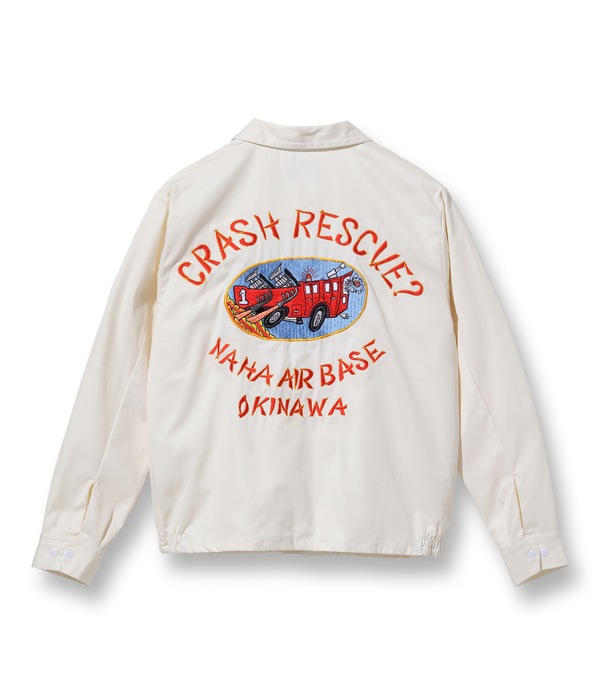 Lot No. TT15177 / Late 1950s Style Cotton Okinawa Jumper CRASH RESCUE ? NAHA AIRBASE OKINAWA