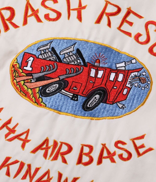 Lot No. TT15177 / Late 1950s Style Cotton Okinawa Jumper CRASH RESCUE ? NAHA AIRBASE OKINAWA