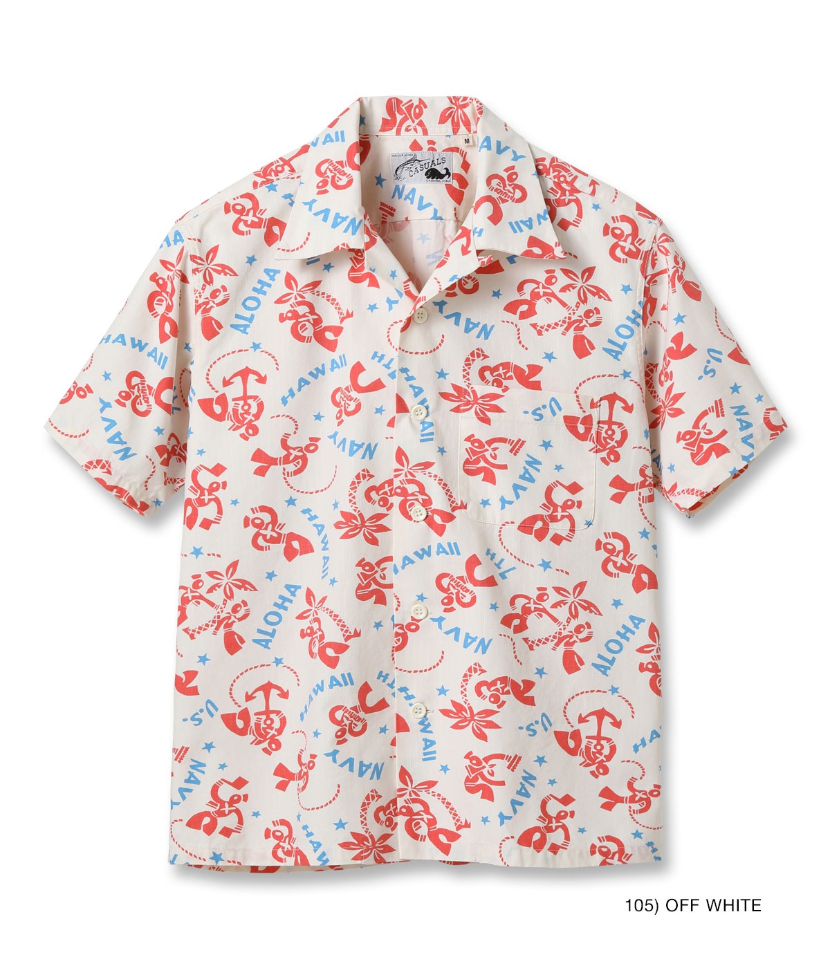 Lot No. SS39280 / COTTON RIPSTOP OPEN SHIRT SAILOR MOKU STARS