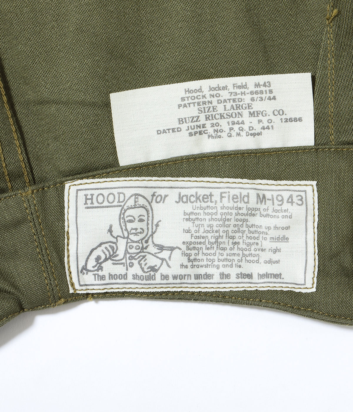 Lot No. BR15723 /  Type M-1943 ��BUZZ RICKSON MFG. CO.�� HAND PAINT "DRAGON & LADY"