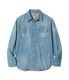 Lot No. SC29684 / BLUE DENIM WESTERN SHIRT AGED MODEL