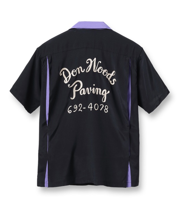 Lot No. SE38837 / RAYON BOWLING SHIRT ��DON WOODS PAVING��