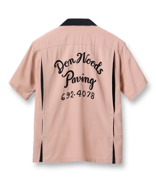 Lot No. SE38837 / RAYON BOWLING SHIRT ��DON WOODS PAVING��