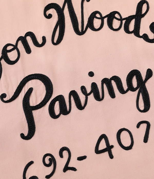 Lot No. SE38837 / RAYON BOWLING SHIRT ��DON WOODS PAVING��