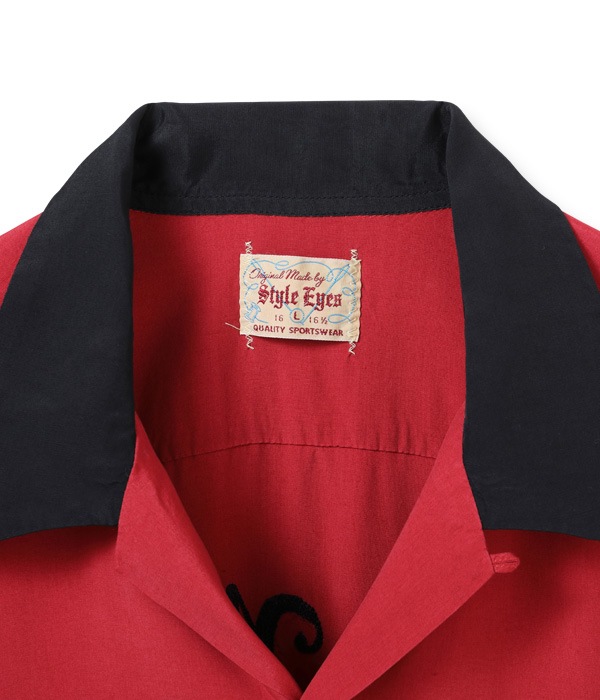 Lot No. SE38837 / RAYON BOWLING SHIRT ��DON WOODS PAVING��
