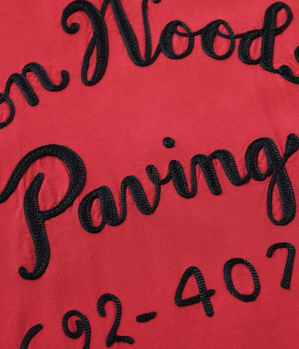 Lot No. SE38837 / RAYON BOWLING SHIRT ��DON WOODS PAVING��