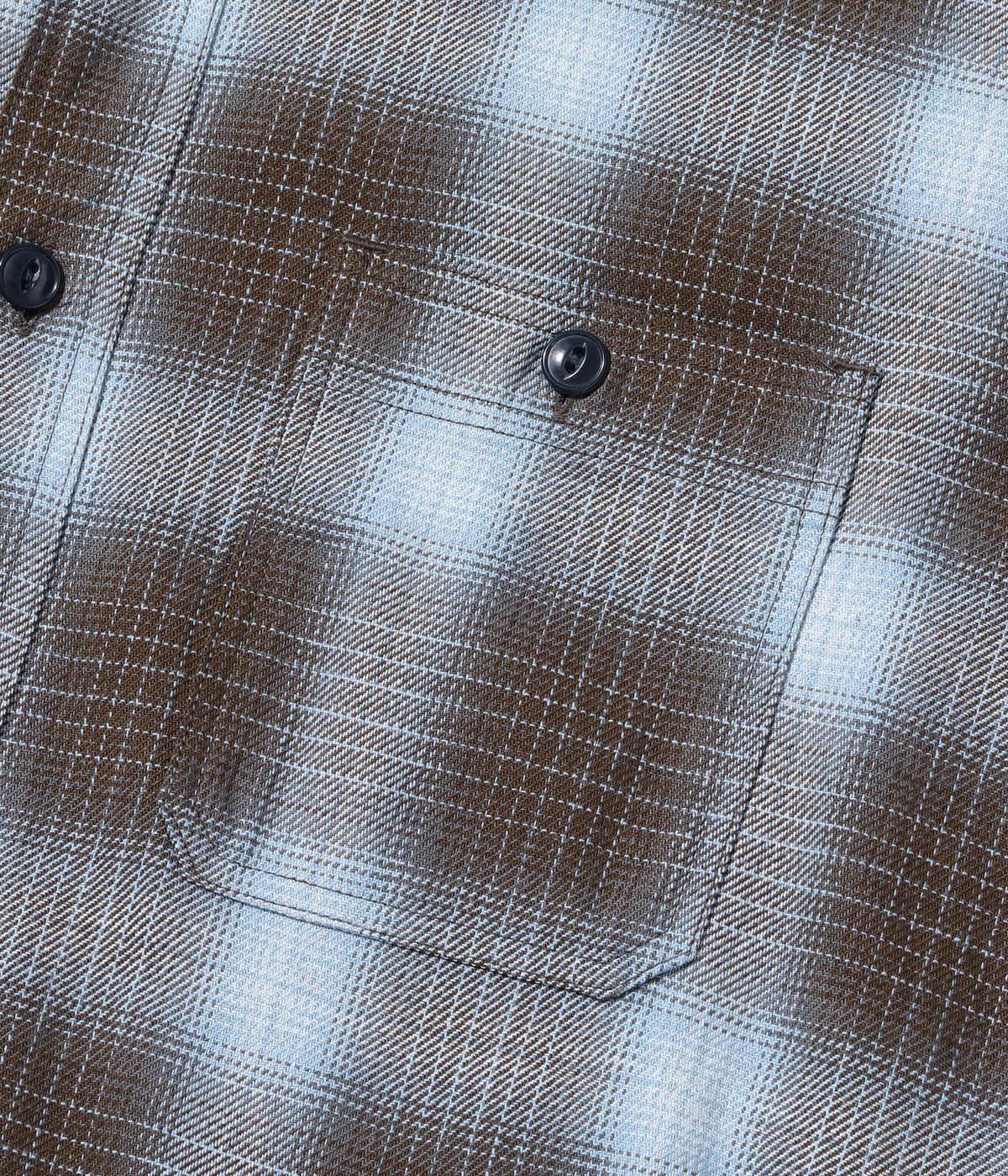 Lot No. SC29294 / INDIGO OMBRE CHECK WORK SHIRT