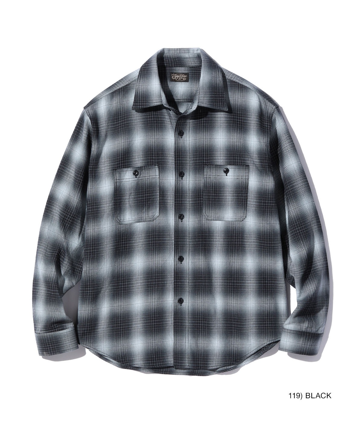 Lot No. SC29294 / INDIGO OMBRE CHECK WORK SHIRT