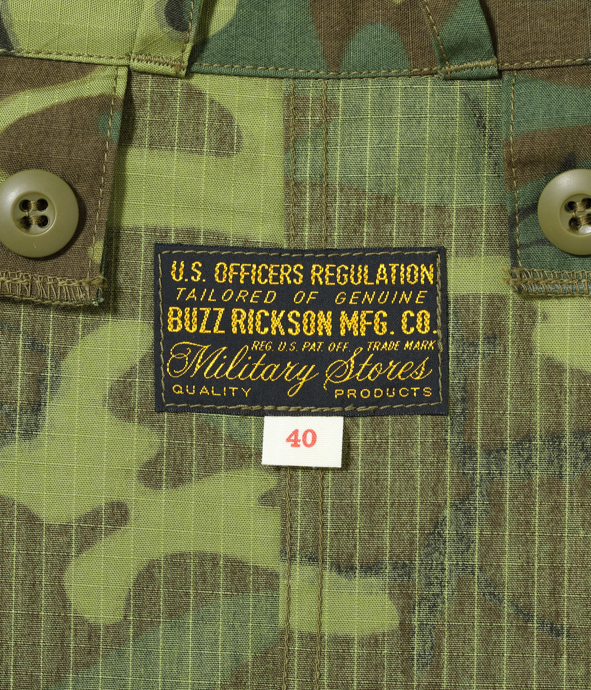 Lot No. BR15837 / Type M-65 CAMOUFLAGE WATER REPELLENT CIVILIAN MODEL.